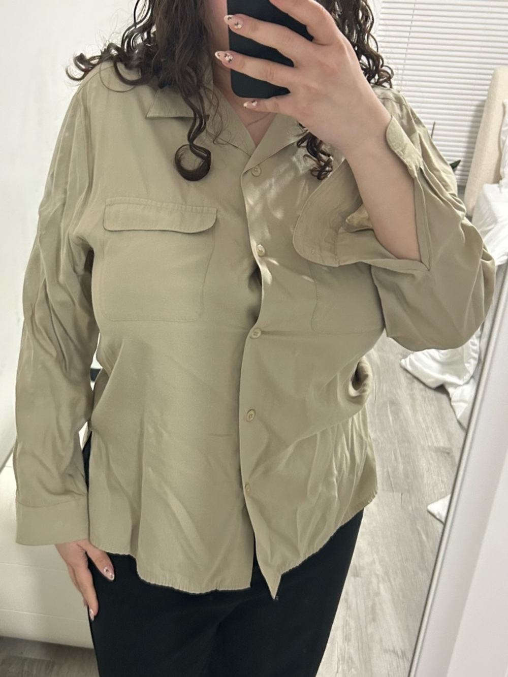 vintage karen scott button down top